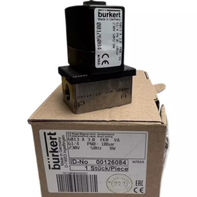 Burkert Solenoid valve 6013 3.0 FKM VA G1/4 O-10 bar 230V 00126084