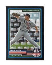 2023 Panini USA Stars & Stripes Carter Holton USA Flag Parallel #70, Serial #3/5