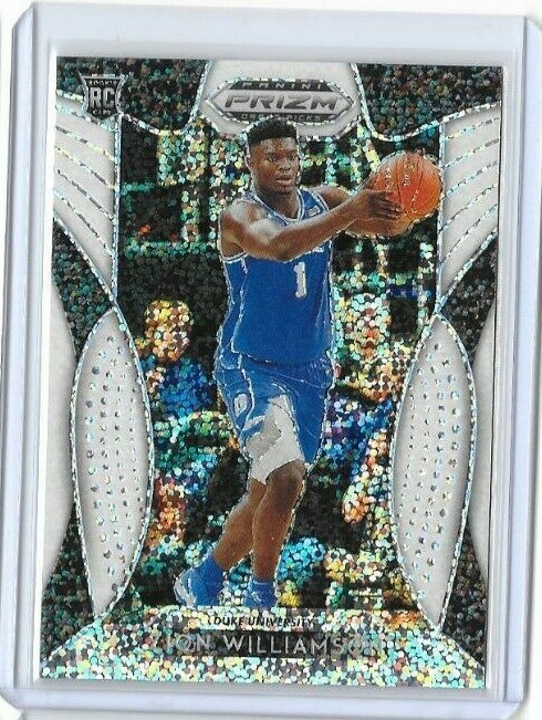 Zion Williamson 2019 Prizm Draft Picks White Sparkle Prizm Refractor SP
