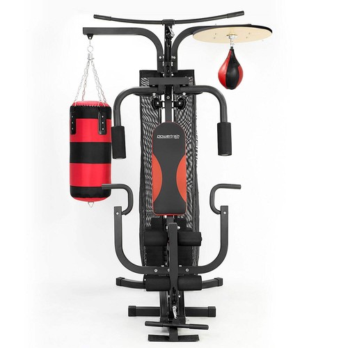 Powertrain Home Gym Multi Station with Boxing Punching Bag Speed Ball - Picture 3 of 12