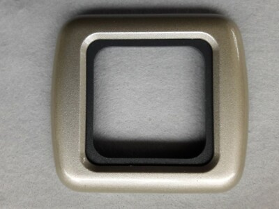 1 WAY CBE SWITCH / SOCKET  CHAMPAGNE FRAME & DK GREY SUPPORT CARAVAN C-LINE