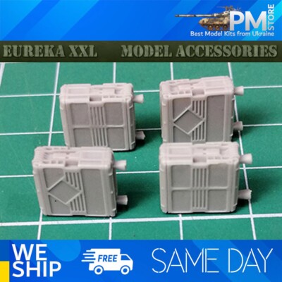 Eureka E-077  1/35 Case for Ammo 25mm (M2 / M3 Bradley CAV, LAV-25) 4pcs