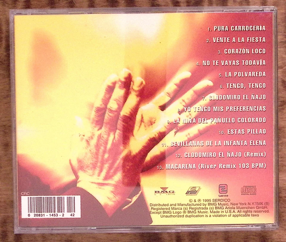 LOS DEL RIO CALENTITO BMG US LATIN CD 2736 Foto 2 de 4
