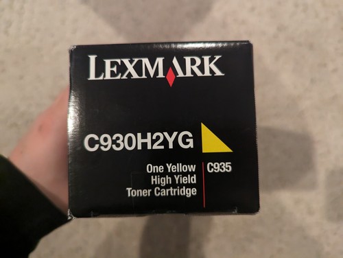Cartucho de tóner genuino Lexmark C930H2YG alto rendimiento amarillo C935 C935DN C935DTN C - Imagen 6 de 6