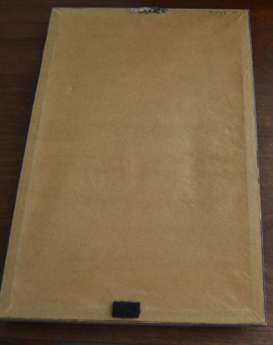 Huellas en la arena acabado de colección con marco de vidrio punto de cruz punta de aguja 1988 - Imagen 3 de 4