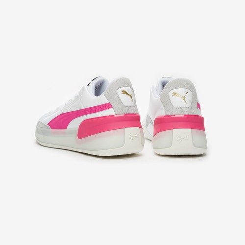 PUMA Clyde Hardwood White Pink Grey 193663 03 Basketball Men's Shoe Size 14 - Picture 13 of 16