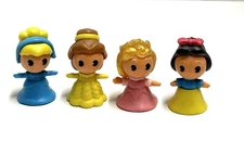 Lot Of 4 GOMU Disney Princess 3D Puzzle Erasers 2011 Cinderella Snow White Belle
