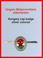 Ungarn M&uuml;tzenemblem Hungary cap emblem silver colored Volksdemokratie