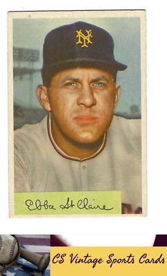 1954 Bowman #128 Ebba St. Claire