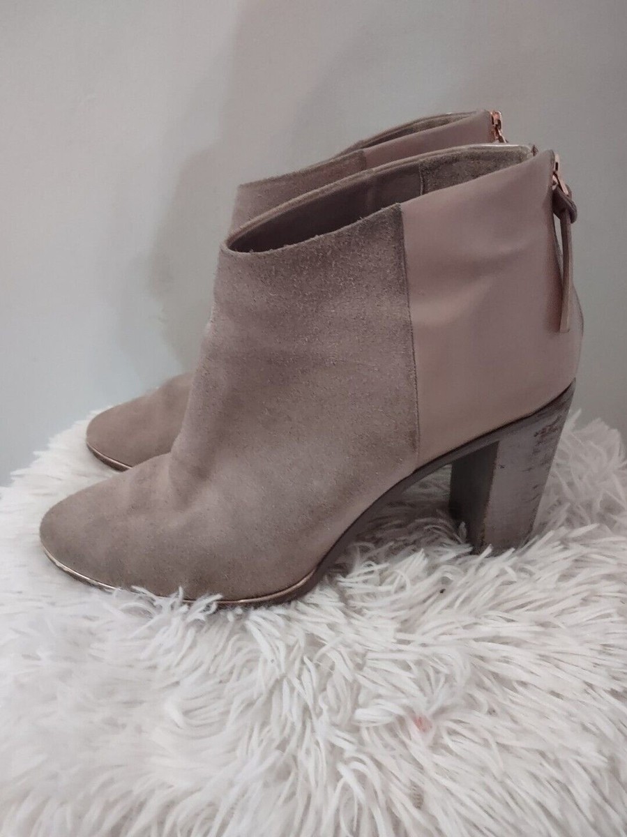 Leather Booties Ted Baker Grey Suede Ankle Boots Ted Baker