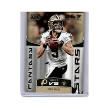 Drew Brees 2019 Score Fantasy Stars #FS-6 New Orleans Saints Football Card NM