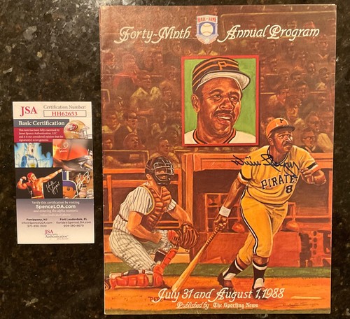 1988 Willie STARGELL SIGNED HOF Induction Program Pittsburgh Pirates JSA COA - Picture 1 of 2