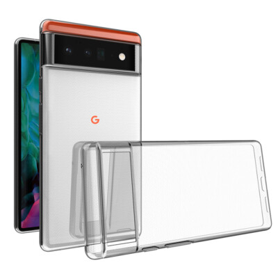 Hülle für Google Pixel 6 Pro Tasche Silikon Case Transparent Slim Cover Bumper