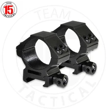 Pair of 30MM Scope Rings Rail Mount Picatinny, Low Medium High Profile, Aluminum