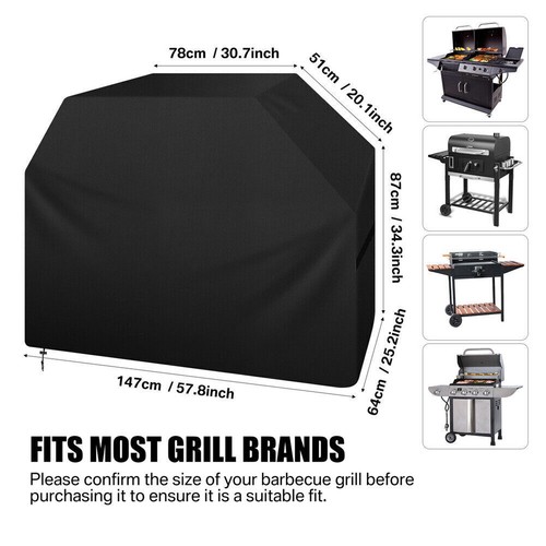 Neu Premium Grillabdeckung BBQ Grill Abdeckhaube Gasgrill Smoker Schutzhülle - Bild 2 von 14