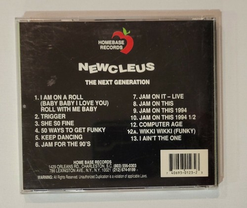 NEWCLEUS CD Album The Next Generation CD Homebase Records 1993 Release - Imagen 3 de 3