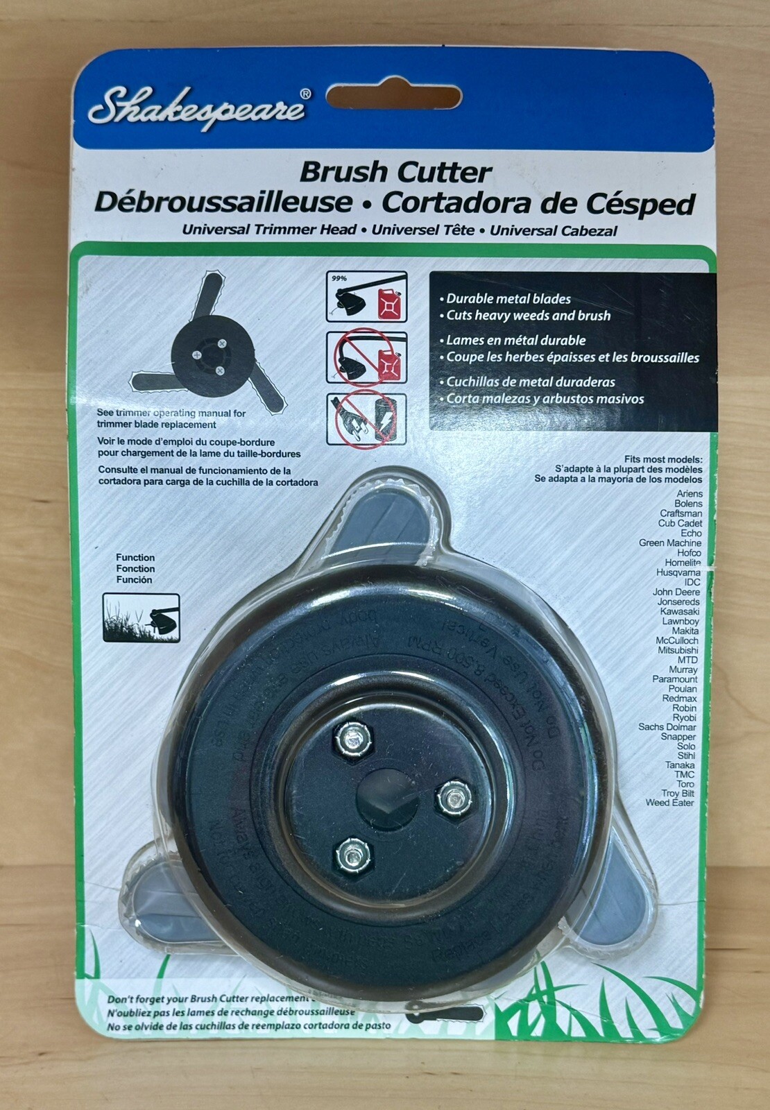 Shakespeare Brush Cutter Universal Trimmer Head Brand New Bladed EASY