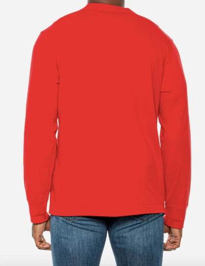 Filson Mens Hunters Henley Thermal Base Layer Shirt Medium Red - Image 2 of 2