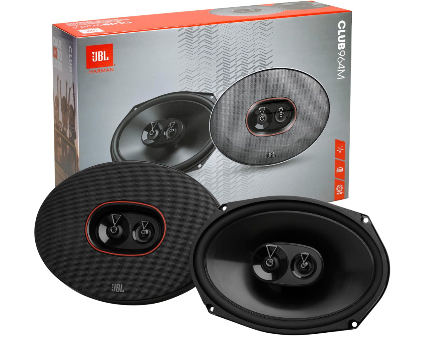NEW JBL PRO 6X9" 510W Pair 3 OHM 3 WAY FULL RANGE CAR AUDIO 