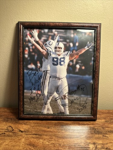 Tony Siragusa Indianapolis Colts 1998 Autographed Signed 8x10 Framed Photo - 第 1/4 張圖片