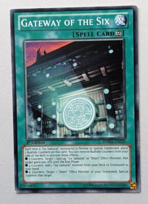 Gateway of the Six - SDWA-EN029 - Common - 1st Edition LP YuGiOh! Starter Deck
