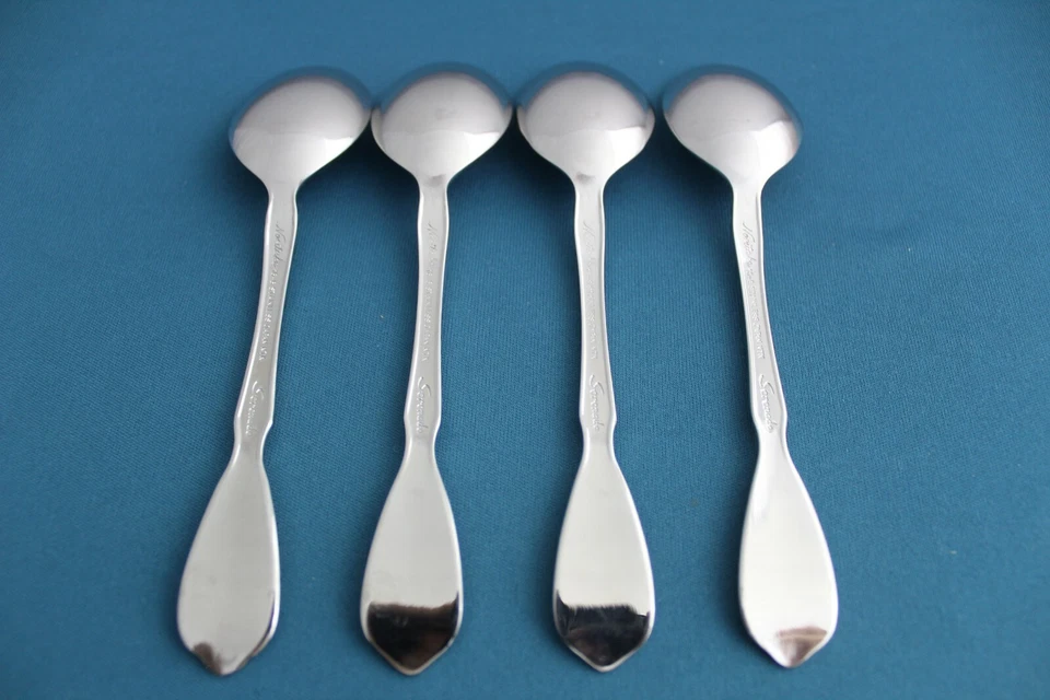 4 cucharaditas Noritake SERENATA 18/8 acero inoxidable Japón 5 7/8" Foto 4 de 4