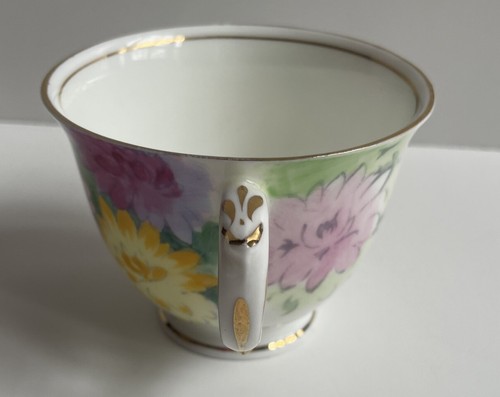 Crown Staffordshire Bone China Made In England Tea Coffee Cup & Saucer Floral - Picture 4 of 9