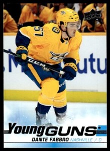 2019-20 Upper Deck Young Guns Dante Fabbro Nashville Predators #229