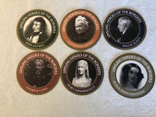 Vintage Cardboard Drink Coasters /Unsung Heroes Of The Borders (6)