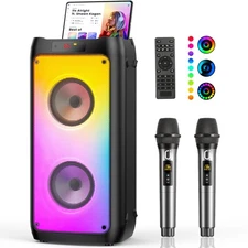 JYX Portable Bluetooth Speaker Party Speaker Karaoke Machine Boombox 3D Surround