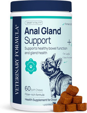 Anal Gland Support for Dogs   Vet-Formulated No Scoot Chews with Pumpkin, Ginger
