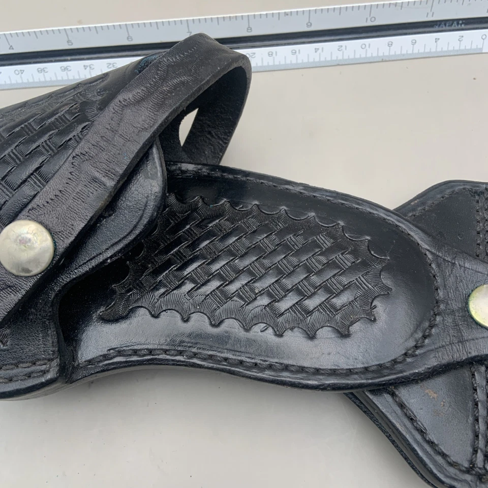 Smith And Wesson Black Leather Basket Weave Gun Holster B16 26WLH - Image 3 of 4