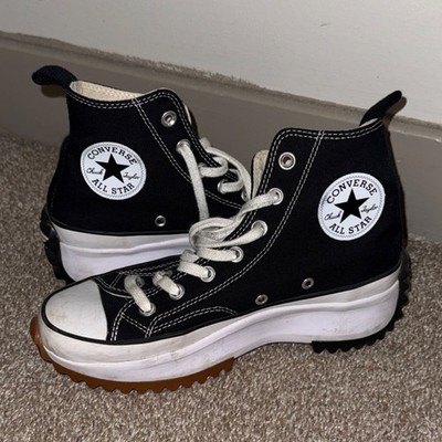 Converse Chuck Taylor All Star Platform Black White Canvas Sneakers