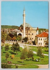 Mustafa Pasha Mosque Skopje North Macedonia bike vtg Postcard
