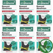 6 x 64 Kapseln | altapharma Glucomannan Sättigungskapseln Bewusst Abnehmen