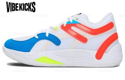 Puma TRC Blaze Court 'White Blue Cherry Tomato' 376582-01 Men New