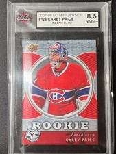 2007-08 Upper Deck Mini Jersey Hockey Rookie #126 Carey Price KSA 8.5