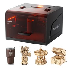 ACMER K1 Mini Laser Graviermaschine, 3.5W Diode Laser Cutter Tragbare Desk