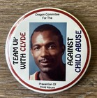 Clyde Drexler Basketball 3 Inch Pinback Button Sports Portland Trail Blazers  — photo 1
