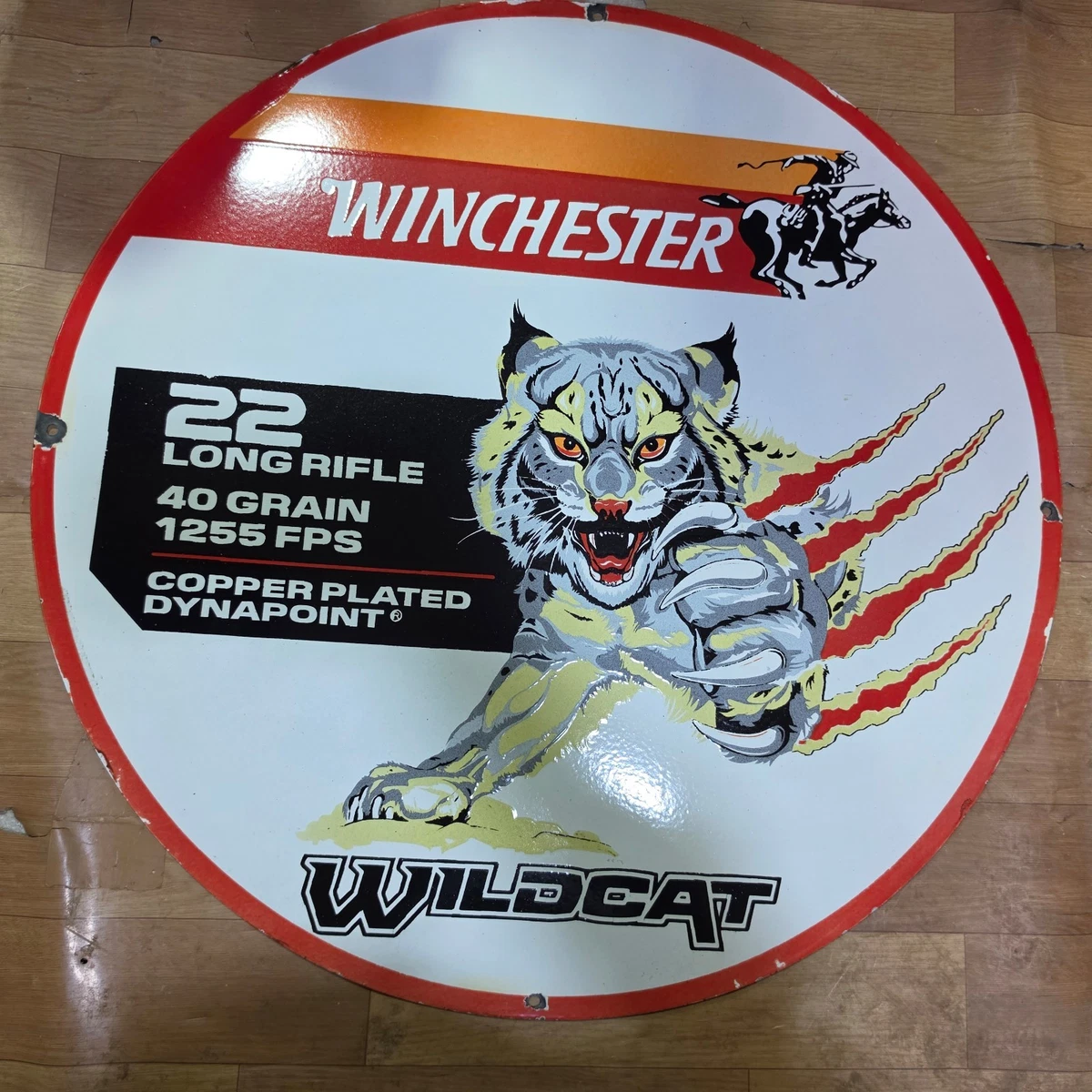 Enseigne Publicitaire  Winchester  Carabine de Chasse - Reclamebord