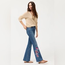 NWT Johnny Was The High Rise Flare Jean in Farida Size 32