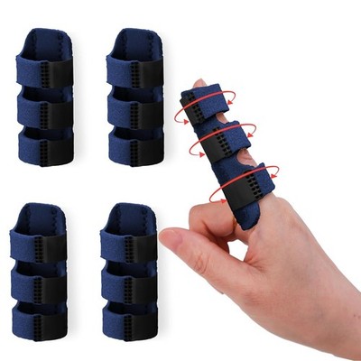 4-Pack Blue Finger Splints - Perfect for Trigger Finger & Joint Pain Relief