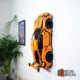 3D Printed Wall Mount for LEGO&reg; Technic Porsche 911 GT3 RS (Set 42056)
