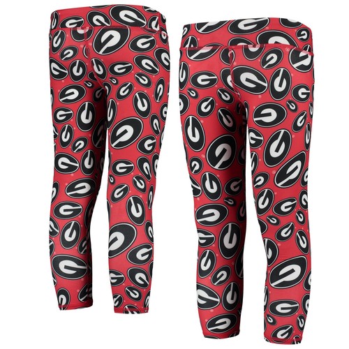 Mädchen Jugend ZooZatz rot/schwarz Georgia Bulldogs gestapelt Maskottchen Leggings