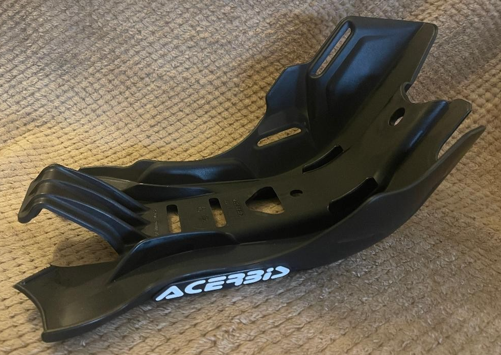 HUSQVARNA TC 85 2014-2017 ACERBIS MX PLASTIC SKID GLIDE PLATE SUMP GUARD BLACK