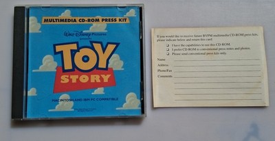 Toy Story CD-Rom Multimedia Press Kit NM CD  MAC IBM PC Vintage WALT DISNEY