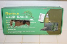 SV Reptile Tank Aquarium Lamp Stand Adjustable Height 15" to 36"; Stable Foot