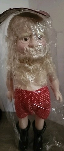 Vintage Fibre Craft Santa 14" Doll 3201 Billie Peppers Brown Eyes Standing - Picture 2 of 7