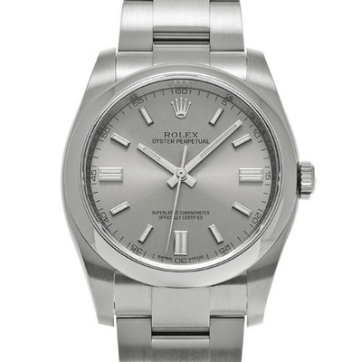 ROLEX Oyster Perpetual 36 116000 Silber Herrenuhr gebraucht #6172