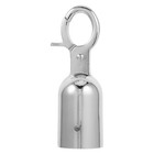  Edelstahl-Hakenendkappe für Pfostenseile, Absperrbarrieren und Handlaufzubehör.